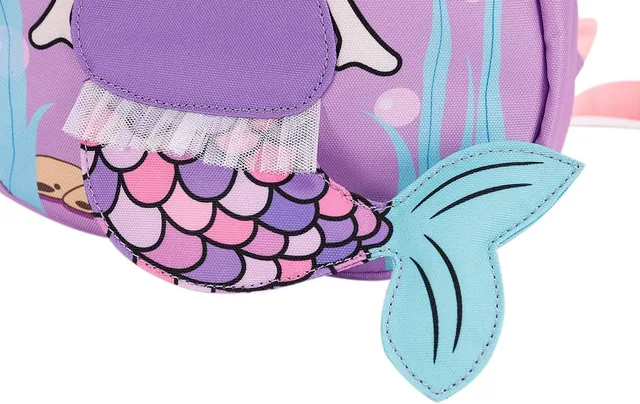 Purple 3D toddler backpack — product view 6